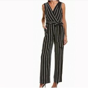 Tahari Stipe Jumpsuit